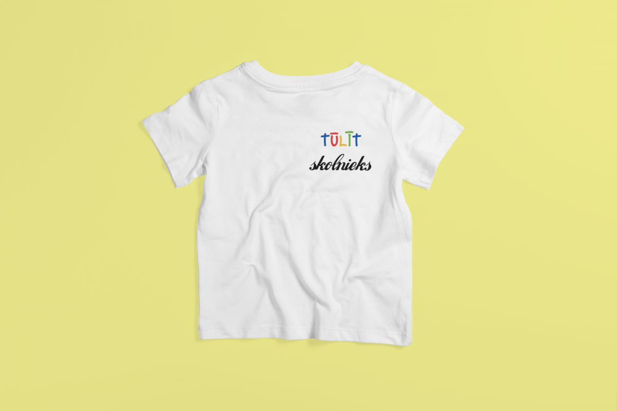 t-krekls ar apdruku "Tūlīt skolnieks", dāvana pirmklasniekam, bērnudārza izlaidums