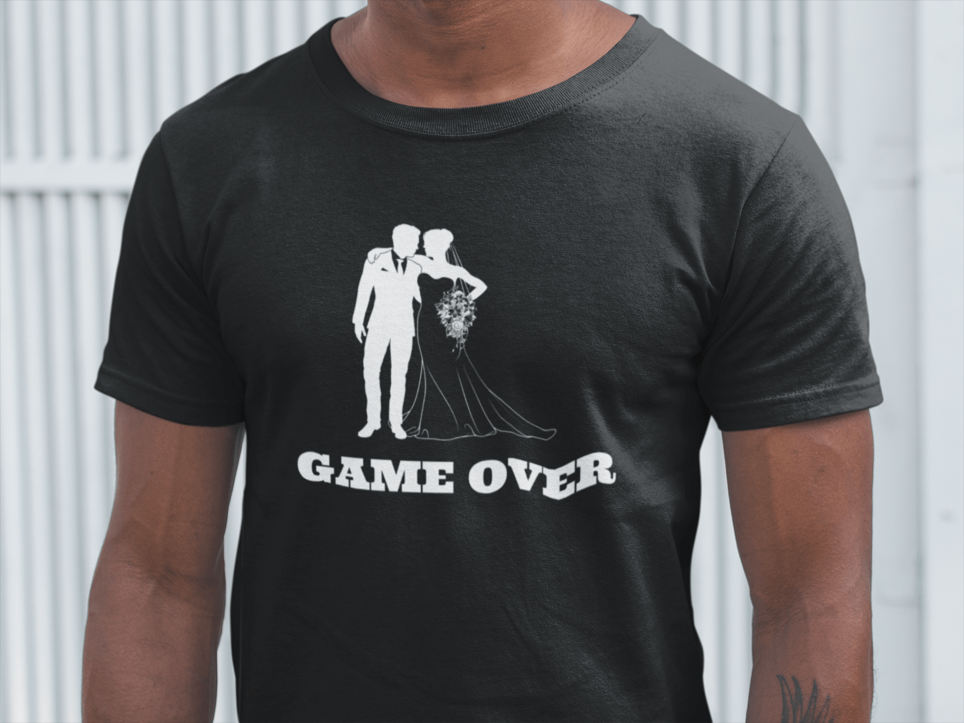 t-krekls ar apdruku “GAME OVER”, Dāvana vecpuisim, vecpuišu ballīte