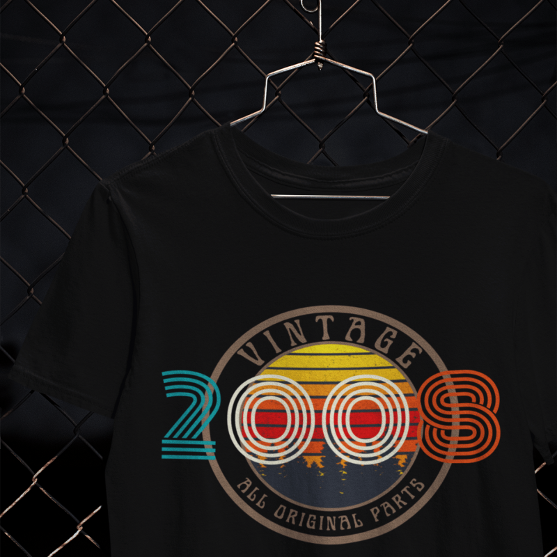 t-krekls ar apdruku “2008 - All original parts”, t-krekls ar apdruku “1988 - All original parts”, Dāvana 15 gadu dzimšanas dienā, dāvana 15 gadu jubilejā, Dāvanu piegāde