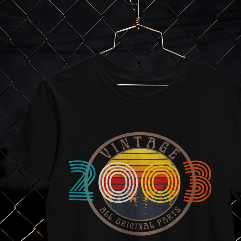 t-krekls ar apdruku “2003 - All original parts”, t-krekls ar apdruku “1988 - All original parts”, Dāvana 20 gadu dzimšanas dienā, dāvana 20 gadu jubilejā, Dāvanu piegāde
