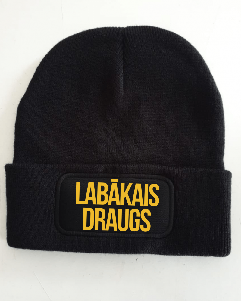 cepure ar apdruku "Labākais draugs", lieliska dāvana, dāvana draugam