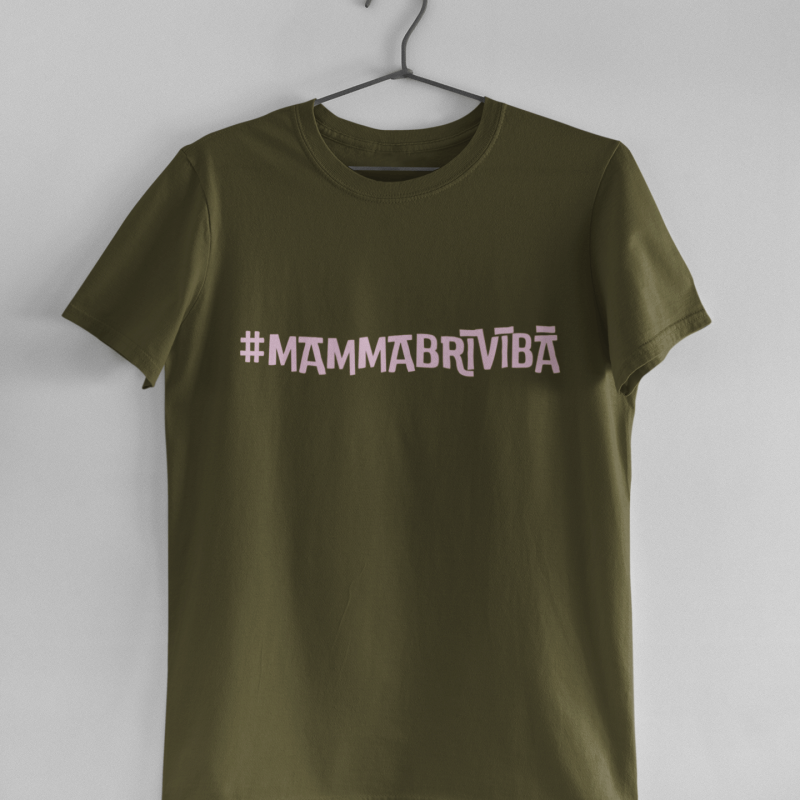 t-krekls ar apdruku "#mammabrīvībā", dāvana sievietei