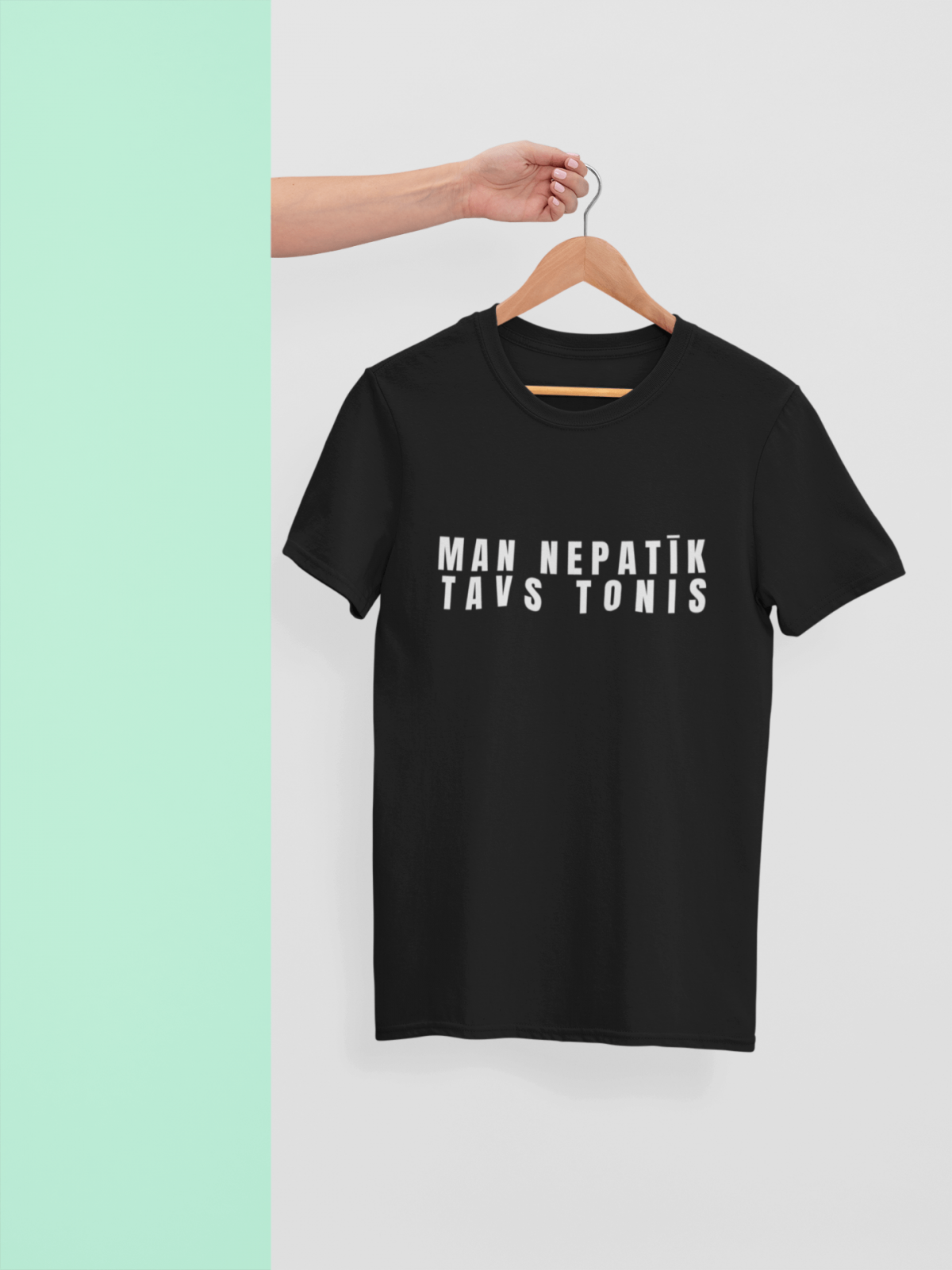 t-krekls ar apdruku "Man nepatīk tavs tonis", dāvana sievietei