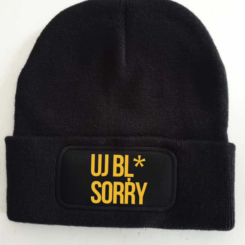 cepure ar apdruku "Uj bļ* sorry", lieliska dāvana