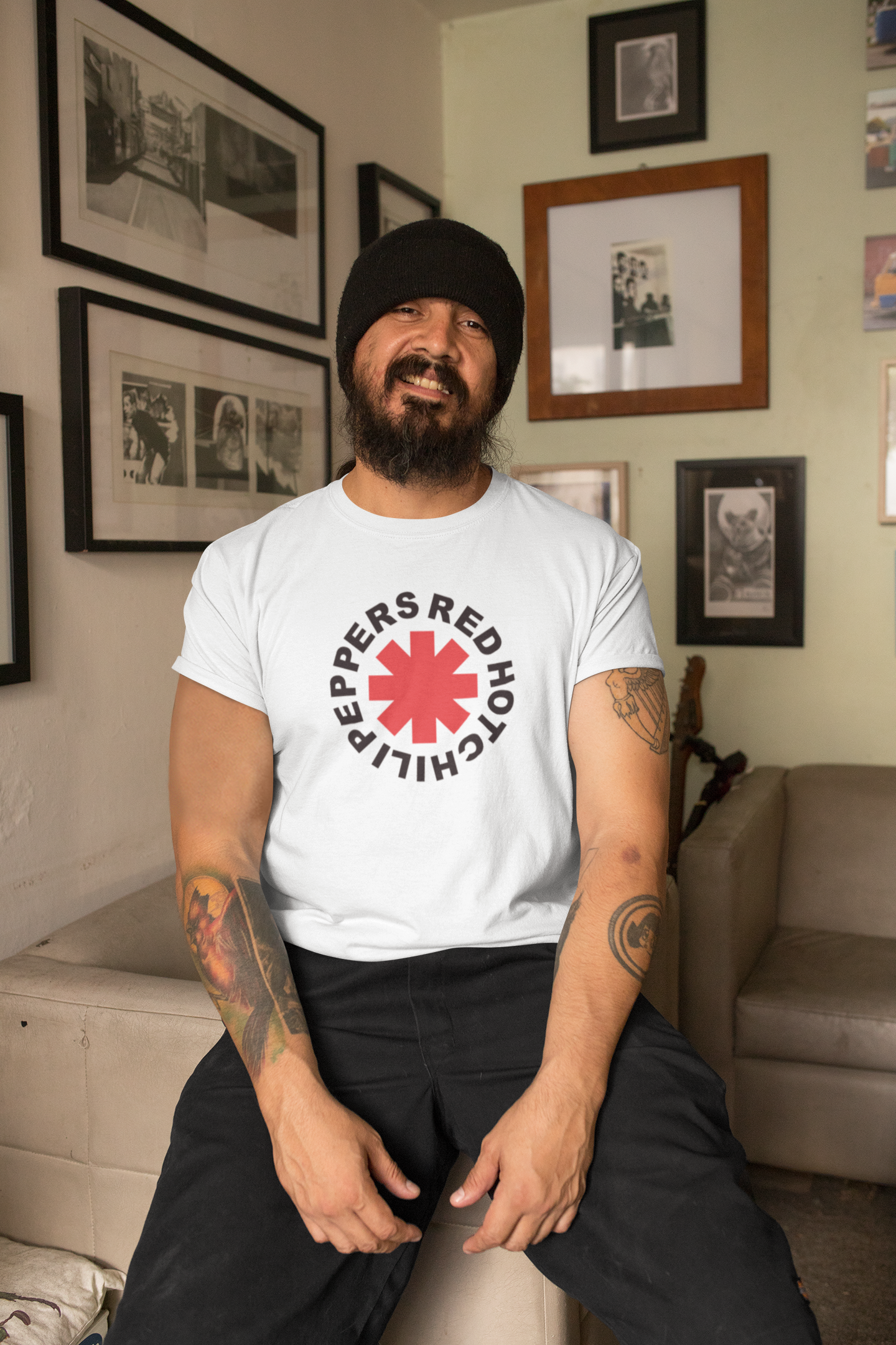 t-krekls ar apdruku “Red Hot Chili Peppers”, dāvana vīrietim