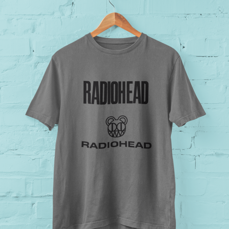 t-krekls ar apdruku “Radiohead”, dāvana vīrietim