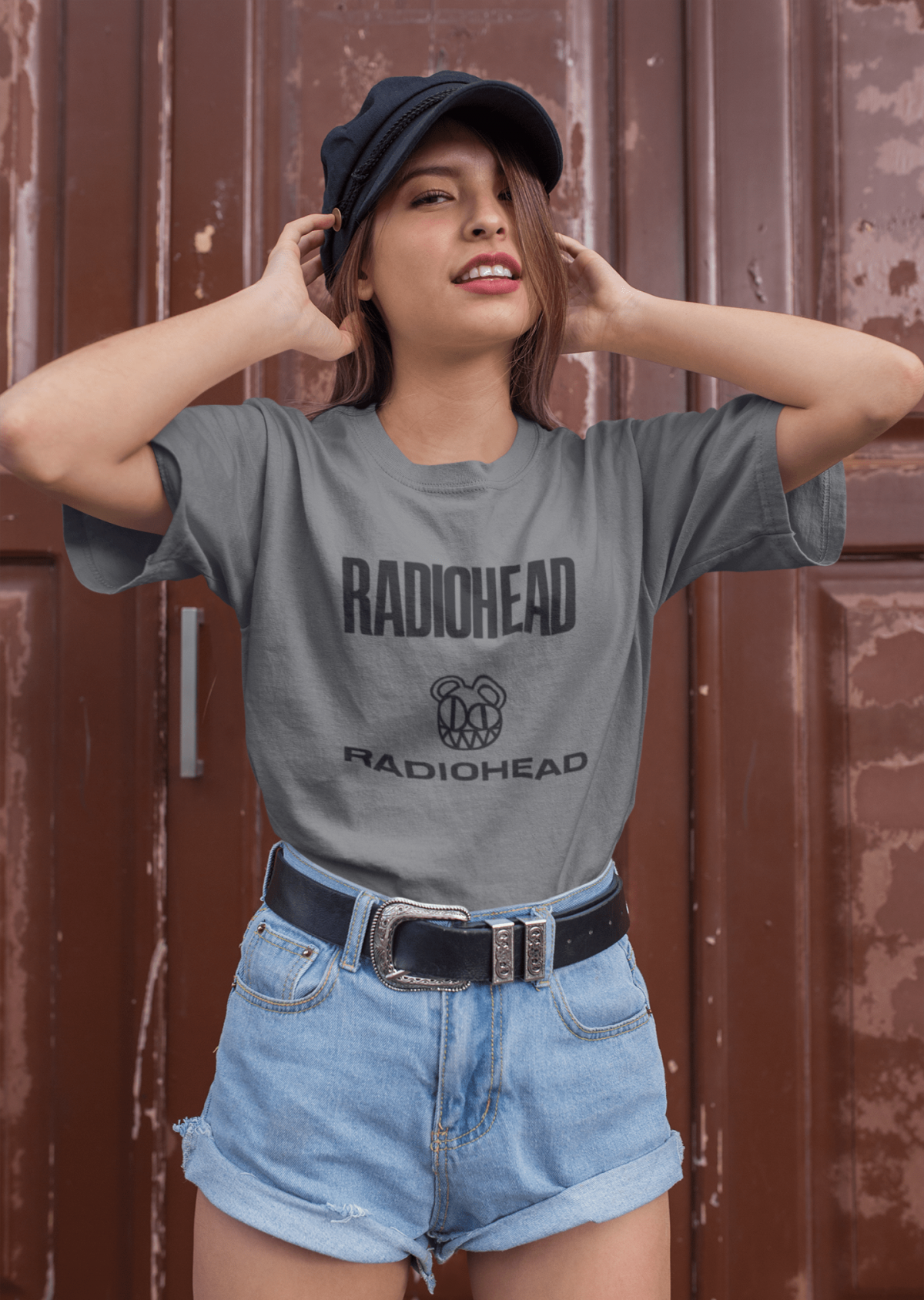 t-krekls ar apdruku “Radiohead”, dāvana sievietei