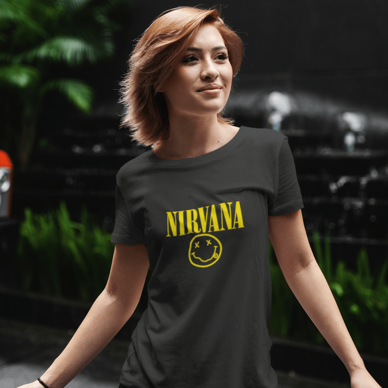 t-krekls ar apdruku “Nirvana”, dāvana sievietei