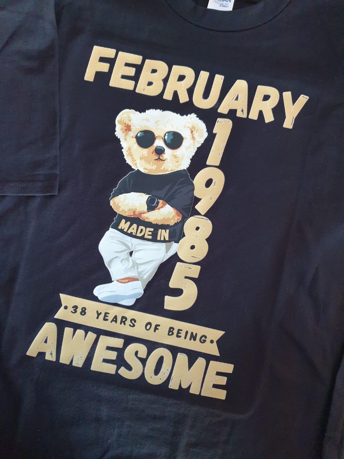 t-krekls ar apdruku "Dzimšanas dienas lācis", lieliska dāvana, dāvana dzimšanas dienā