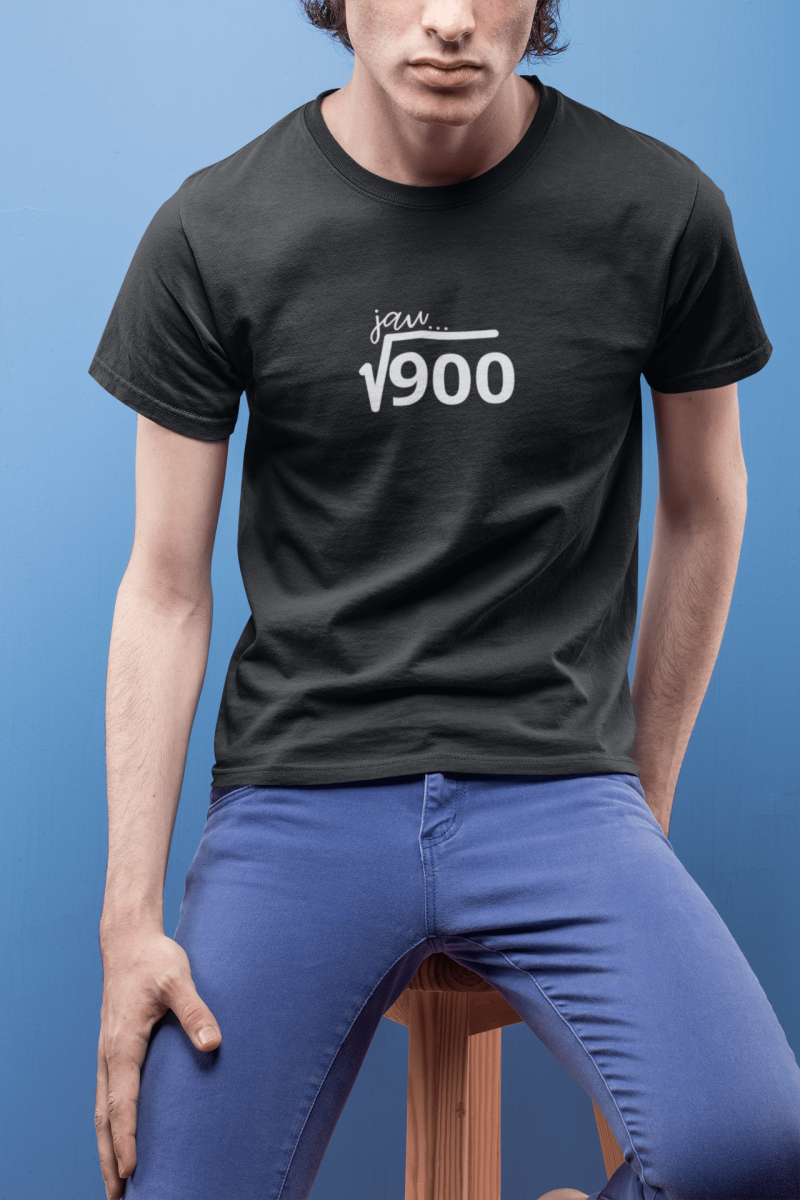 t-krekls ar apdruku "Jau kvadrātsakne no 900", dāvana vīrietim, dāvana vīrietim, dāvana dzimšanas dienā