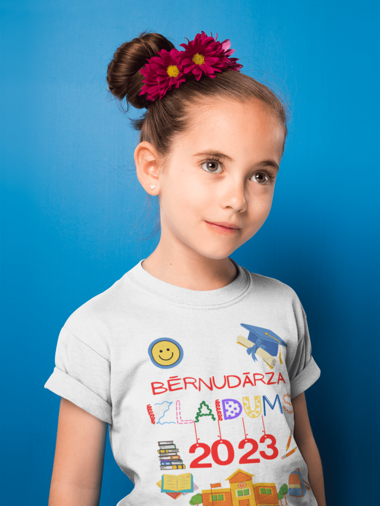 t-krekls ar apdruku "Bērnudārza izlaidums 2023", lieliska dāvana