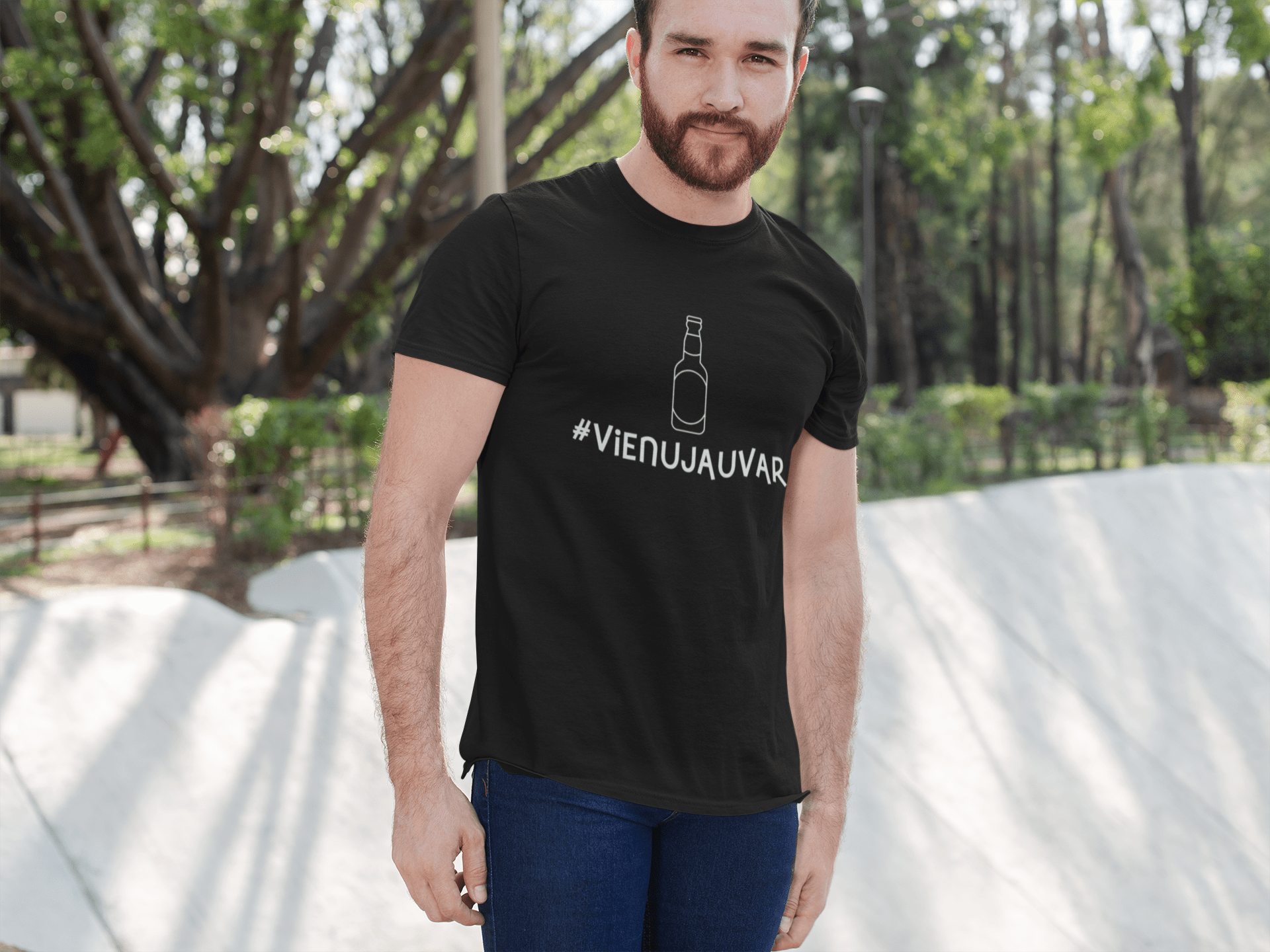 t-krekls ar apdruku "#vienujauvar", dāvana vīrietim