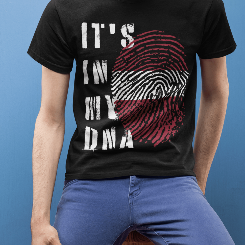 t-krekls ar apdruku "It's in my DNA", lieliska dāvana, dāvana vīrietim