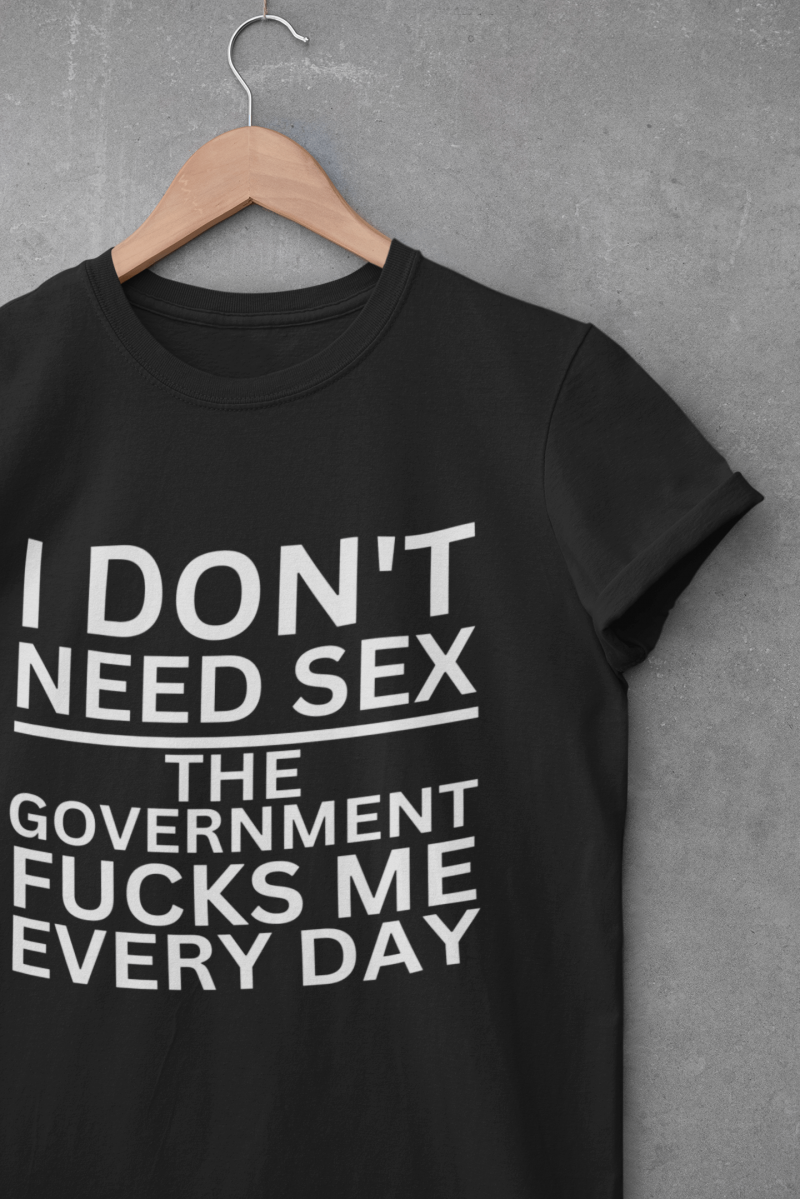 t-krekls ar apdruku "I don't need sex", dāvana sievietei