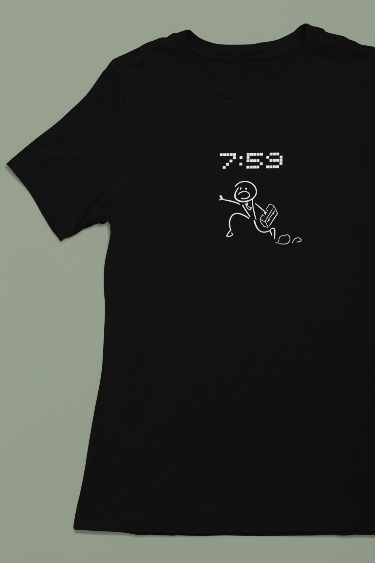 t-krekls ar apdruku "7:59", dāvana vīrietim